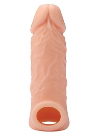 Телесная насадка EXTENDER WITH BALL STRAP 5.5 - 14 см. - Dream Toys - в Якутске купить с доставкой