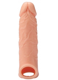 Телесная насадка EXTENDER WITH BALL STRAP 6.5 - 17 см. - Dream Toys - в Якутске купить с доставкой