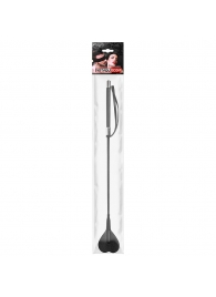 Черный стек с наконечником-сердечком - 54 см. - Notabu - купить с доставкой в Якутске Черный стек с наконечником-сердечком - 54 см. - Notabu - купить с доставкой в Якутске