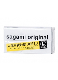 Презервативы Sagami Original 0.02 L-size увеличенного размера - 10 шт. - Sagami - купить с доставкой в Якутске