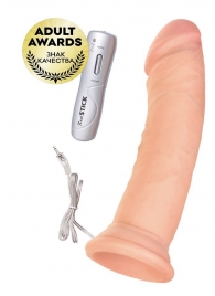 Телесный вибратор-реалистик с 7 режимами вибрации - 20 см. - ToyFa купить с доставкой в интернет-магазине Orgasmix в Якутске Телесный вибратор-реалистик с 7 режимами вибрации - 20 см. - ToyFa