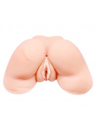 Телесная вибровагина Julie с 2 рабочими отверстиями - Baile - в Якутске купить с доставкой