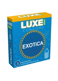 Текстурированные презервативы LUXE Royal Exotica - 3 шт. - Luxe - купить с доставкой в Якутске