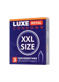 Презервативы увеличенного размера LUXE Royal XXL Size - 3 шт. - Luxe - купить с доставкой в Якутске