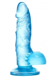 Голубой реалистичный фаллоимитатор Indy - 15,8 см. - A-toys купить с доставкой в интернет-магазине Orgasmix в Якутске Голубой реалистичный фаллоимитатор Indy - 15,8 см. - A-toys