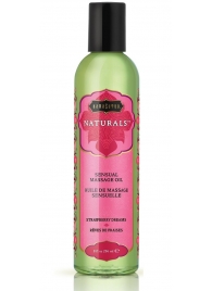 Массажное масло Naturals Strawberry Dreams с ароматом клубники - 236 мл. - Kama Sutra - купить с доставкой в Якутске