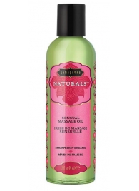 Массажное масло Naturals Strawberry Dreams с ароматом клубники - 59 мл. - Kama Sutra - купить с доставкой в Якутске
