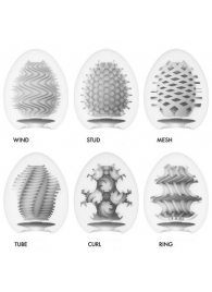 Набор из 6 мастурбаторов Tenga EGG IV с различным рельефом - Tenga - в Якутске купить с доставкой