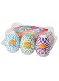 Набор из 6 мастурбаторов Tenga EGG IV с различным рельефом - Tenga - в Якутске купить с доставкой