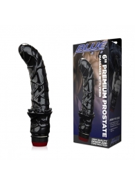 Черный вибромассажер простаты 6  Premium Prostate Massager - BlueLine - в Якутске купить с доставкой