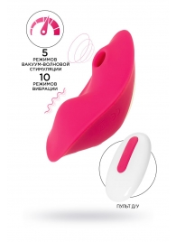 Розовый вкладыш в трусики с вакуум-волновой стимуляцией JOS Pimpit - JOS в Якутске Розовый вкладыш в трусики с вакуум-волновой стимуляцией JOS Pimpit - JOS