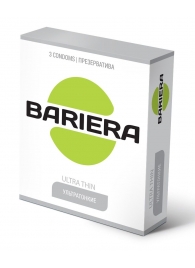 Ультратонкие презервативы Bariera Ultra Thin - 3 шт. - Bariera - купить с доставкой в Якутске