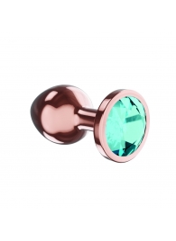 Пробка цвета розового золота с малиновым кристаллом Diamond Topaz Shine L - 8,3 см. - Lola Games - купить с доставкой в Якутске