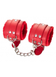 Красные наручники Anonymo из искусственной кожи - ToyFa - купить с доставкой в Якутске Красные наручники Anonymo из искусственной кожи - ToyFa - купить с доставкой в Якутске