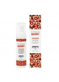 Разогревающее массажное масло  с ароматом клубники Gourmet Strawberry - 50 мл. - Exsens - купить с доставкой в Якутске