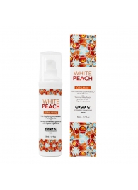 Разогревающее массажное масло Gourmet White Peach Organic с органическими ингредиентами - 50 мл. - Exsens - купить с доставкой в Якутске