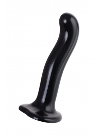 Черный стимулятор для пар P G-Spot Dildo Size L - 19 см. - Strap-on-me - в Якутске купить с доставкой