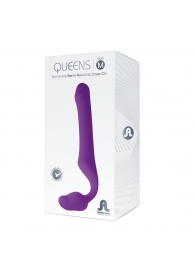 Лиловый безремневой страпон Queens M - Adrien Lastic - купить с доставкой в Якутске