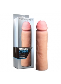 Телесная фаллическая насадка на пенис Magnum Xtender - 23 см. - Blush Novelties - в Якутске купить с доставкой