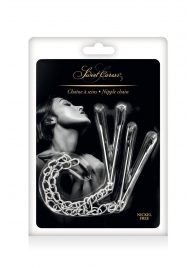 Регулируемые зажимы для сосков Sweet Caress Nipple Chain - Sweet Caress - купить с доставкой в Якутске Регулируемые зажимы для сосков Sweet Caress Nipple Chain - Sweet Caress - купить с доставкой в Якутске
