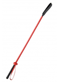 Красно-черный гладкий стек - 71 см. - Fetish Tentation - купить с доставкой в Якутске