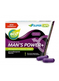 Возбуждающее средство для мужчин Mans Power plus - 10 капсул (0,35 гр.) +1 в подарок - SuperCaps - купить с доставкой в Якутске