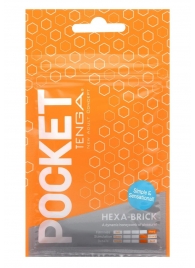 Карманный мастурбатор HEXA-BRICK - Tenga - в Якутске купить с доставкой