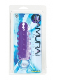 Закрытая фиолетовая насадка с пупырышками SAMURAI PENIS SLEEVE PURPLE - 14,5 см. - NMC - в Якутске купить с доставкой