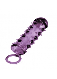 Закрытая фиолетовая насадка с пупырышками SAMURAI PENIS SLEEVE PURPLE - 14,5 см. - NMC - в Якутске купить с доставкой