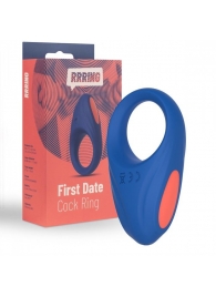 Синее эрекционное кольцо RRRING First Date Cock Ring - FeelzToys - в Якутске купить с доставкой