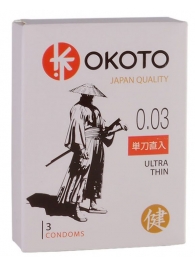 Ультратонкие презервативы OKOTO Ultra Thin - 3 шт. - Sitabella - купить с доставкой в Якутске