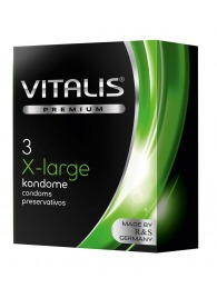 Презервативы увеличенного размера VITALIS PREMIUM x-large - 3 шт. - Vitalis - купить с доставкой в Якутске