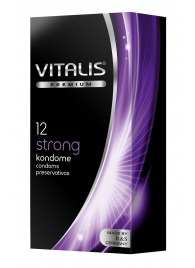 Презервативы с утолщённой стенкой VITALIS PREMIUM strong - 12 шт. - Vitalis - купить с доставкой в Якутске