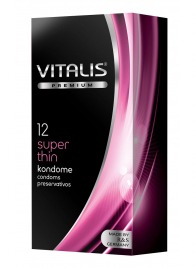 Ультратонкие презервативы VITALIS PREMIUM super thin - 12 шт. - Vitalis - купить с доставкой в Якутске