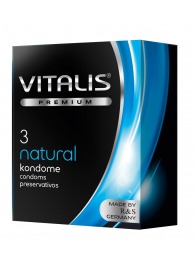 Классические презервативы VITALIS PREMIUM natural - 3 шт. - Vitalis - купить с доставкой в Якутске