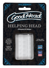 Прозрачный мастурбатор HELPING HEAD - Doc Johnson - в Якутске купить с доставкой