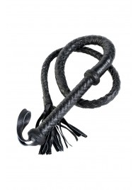 Длинный кожаный кнут с хлопушками на конце - ToyFa - купить с доставкой в Якутске