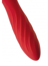 Красно-черный двусторонний вибромассажер Black Red - 21 см. - ToyFa купить в Якутске с доставкой в Orgasmix.ru Красно-черный двусторонний вибромассажер Black Red - 21 см. - ToyFa