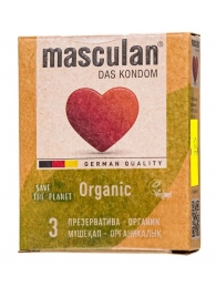 Экологически чистые презервативы Masculan Organic - 3 шт. - Masculan - купить с доставкой в Якутске