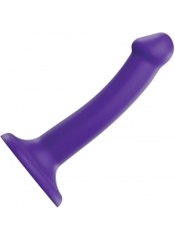 Фиолетовый фаллоимитатор-насадка Strap-On-Me Dildo Dual Density size S - 17 см. - Strap-on-me - купить с доставкой в Якутске