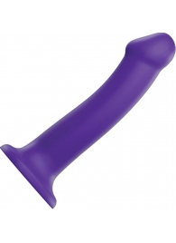 Фиолетовый фаллоимитатор-насадка Strap-On-Me Dildo Dual Density size L - 19 см. - Strap-on-me - купить с доставкой в Якутске