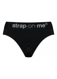Черные трусики для насадок Heroine Lingerie Harness - size S - Strap-on-me - купить с доставкой в Якутске