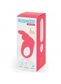 Розовое эрекционное виброкольцо Happy Rabbit Rechargeable Rabbit Cock Ring - Happy Rabbit - в Якутске купить с доставкой