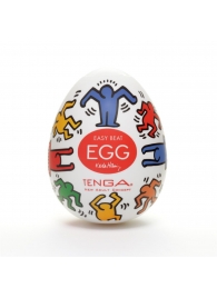 Мастурбатор-яйцо Keith Haring EGG DANCE - Tenga - в Якутске купить с доставкой