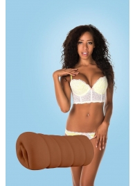 Коричневый мастурбатор-вагина BRIANNA - Dream Toys - в Якутске купить с доставкой