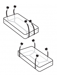 Фиксаторы для кровати WRAPAROUND MATTRESS RESTRAIN - Pipedream - купить с доставкой в Якутске