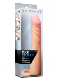 Телесная насадка на пенис Cock Xtender - 17,7 см. - Blush Novelties - в Якутске купить с доставкой