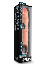 Телесная насадка-удлинитель 11.5 Inch Silicone Cock Sheath Penis Extender - 29,2 см. - Blush Novelties - в Якутске купить с доставкой