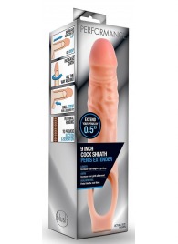 Телесная насадка на пенис 9 Inch Cock Sheath Extender - 22,2 см. - Blush Novelties - в Якутске купить с доставкой