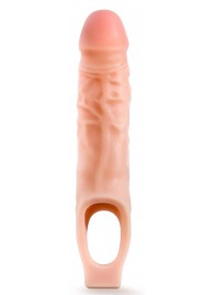 Телесная насадка на пенис 9 Inch Cock Sheath Extender - 22,2 см. - Blush Novelties - в Якутске купить с доставкой